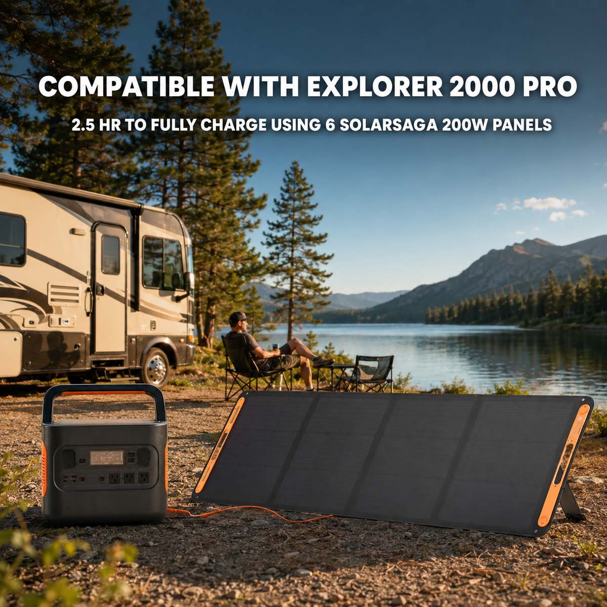 200W Portable Foldable Solar Panel with Stand