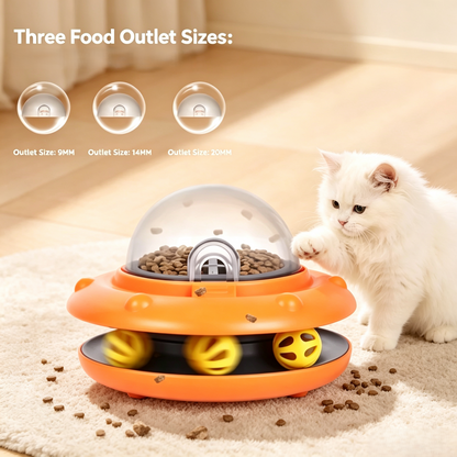 UFO Interactive Cat Treat Dispenser Toy