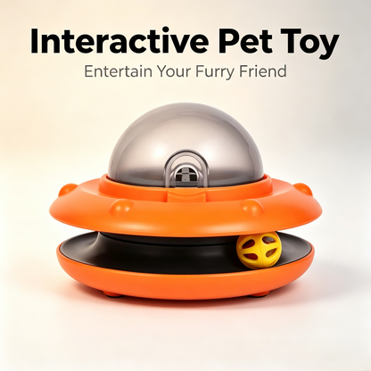 UFO Interactive Cat Treat Dispenser Toy